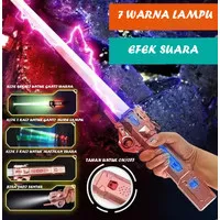 Mainan Pedang StarWars LightSaber Anak Double Blade Saber 7 Warna