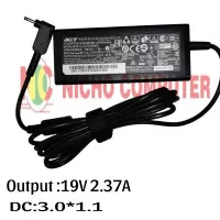 Adaptor Charger Acer Switch alpha 12 11 PRO 19 V 2.37A Dc 3.0*1.1mm OR
