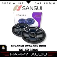 Speaker Oval Sansui SS-EX6960 6x9 inch Speaker Audio Mobil Original