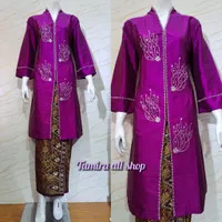 Atasan kebaya kurung taffeta Payet mutiara//Kebaya pesta Melayu