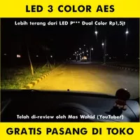 Foglamp LED 3 Color Honda Freed HRV Jazz Mobilio Odyssey Stream H8 H11