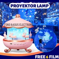 Lampu Proyektor Tidur Hias Kabin Projection Lamp Sky Moon Starry