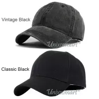 Plain Topi Baseball Hat Cap Casual Sport Distro Polos Pria Wanita