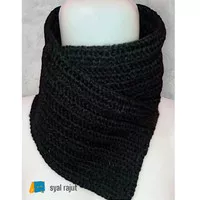 neck warmer / syal rajut / knitting