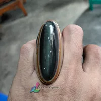 Batu Cincin Akik Permata Natural Agate Chalcedony Pandan Lumut Lawas