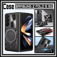 Samsung Galaxy Z Fold 5 Fold5 5G Hard Case Pattern Armor Ring Magnetic