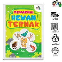 BUKU MEWARNAI ANAK-BUKU MEWARNAI HEWAN TERNAK