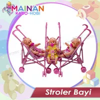 SET HADIAH NATAL CHRISTMAS GIFT MAINAN BONEKA BABY STROLER ANAK CEWEK