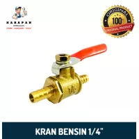 Kran Bensin Motor Universal Kuningan 1/4" Stop Kran Bensin 1/4"