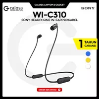 EARPHONE BLUETOOTH SONY WI C310 WHITE ORIGINAL GARANSI RESMI