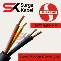 KABEL LISTRIK NYY 4x10 SUPREME / NYY 4 x 10 / KABEL TUNGGAL 4x10 MM