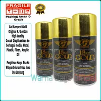 Cat Semprot Rj London Gold 18 KT / Pylox Pilok Emas 150cc Chrome Emas