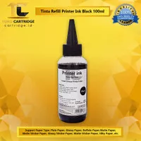 Tinta refill isi ulang Epson Black 100 ML Premium Grade, Dye Base