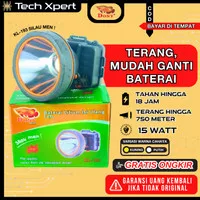 SENTER KEPALA DONY KL-193 LED 15W SUPER TERANG KUNING & PUTIH-ANTI AIR