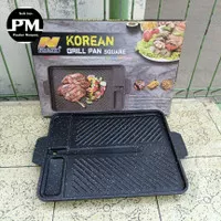 GRILL PAN PANGGANGAN KOTAK BBQ NAGAKO bakar ikan bakar sate ANTI LEN