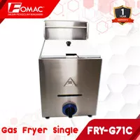 FOMAC Gas Deep Fryer 5,5 Liter FRY-G71C G72C Mesin Penggoreng Makanan