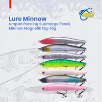 Umpan pancing minnow Pencil Swimbait sinking 12g/16g MN185