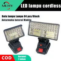 MLHY Lampu Cordless LED Portable 4/8" inch LED Isi Ulang LXT Baterai