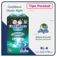 Confidence Classic Night XL6 Popok Lansia Celana Confidence XL 6