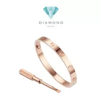 Love hollow bracelet crt 18k gold-Diamond Jewelry