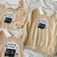 Thats Old Movie Collar Sweater Premium Outerwear Remaja Wanita Korean 