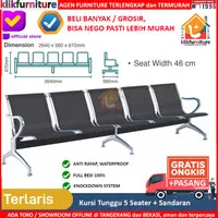 Kursi Tunggu Stainless 5 Dudukan CA 501