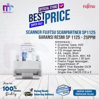 Scanner Fujitsu ScanPartner SP1125 Garansi Resmi SP 1125 - 25ppm