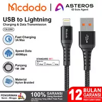 MCDODO Kabel Data iPhone USB Lightning 20CM 1M 2M 3M FAST Charging