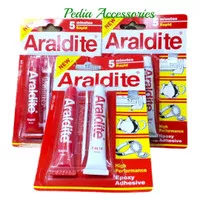 Lem Araldite Merah/Lem Besi Epoxy Rapid5 Minutes Hardener Adhesive -pc