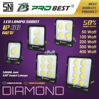 PROBEST Diamond lampu tembak LED lampu sorot COB 50 100 200 300 400 w