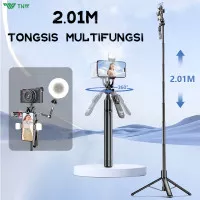 TNW L20 Tongsis Tripod 2.1m Tongsis Bluetooth Selfie Stick Tongsis