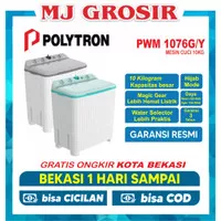 MESIN CUCI POLYTRON PWM 1076 10KG 2 TABUNG PWM1076 10 KG