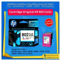 Tinta Printer HP 802 Small Tri-Colour CH562ZZ, Ink Cartridge 1000 1050