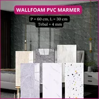 WALLPAPER DINDING PVC MARBLE 30 X 60 CM 0,3 CM STIKER MARMER GRANIT
