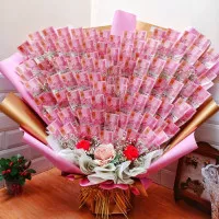 BUKET UANG ASLI / BUKET BUNGA UANG KERTAS ASLI / MONEY BOUQUET