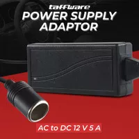 Adaptor AC ke DC Lighter Power Supply Converter 12V 5A Cigarette Port