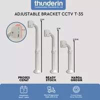 Adjustable Bracket Tiang L CCTV, Ukuran 1,5 meter- 3 meter