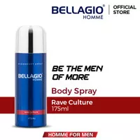 Bellagio Deodorant Spray Rave Culture (Red, 175ml)