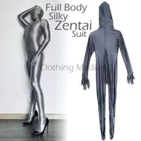 Full Body Zentai Silky Glossy Premium Kostum Cosplay Catsuit Unitard