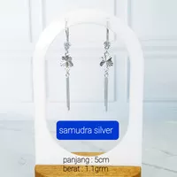 anting panjang dewasa perak/silver925 lapis emas putih PJ14