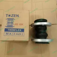 flexible rubber joint 2  inch twinflex tozen