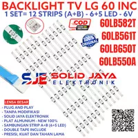 BACKLIGHT TV LED LG 60 INC 60LB561T 60LB582T 60LB650T 60LB LAMPU BL 6V