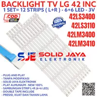 BACKLIGHT TV LED LG 42 INC 42LS3110 42LM3400 42LM3410 42LM LAMPU BL