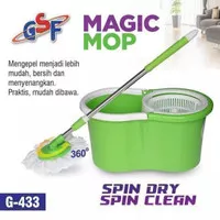 magic mop/super spin mop alat pel putar