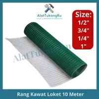 Kawat Ram Rang Loket Ayakan Kandang PVC 10 M 1/2 3/4 1/4 1 Inch