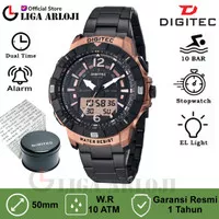 Digitec DA-2131R Jam Tangan Pria Analog Digital 2131 Stainless Rose