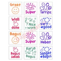 Stempel Guru Rewards [INGGRIS] Teacher Stamp Penilaian Rewards SD TK