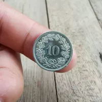 Koin Kuno Asing 10 Rappen Swiss