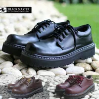 BLACK MASTER UG LOW Kulit Asli - Sepatu Kasual Formal Kerja Pria