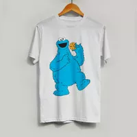 Kaos Cookie Monster Sesame Steet T-Shirt Anak & Dewasa 7 Warna